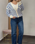 Cardigan a righe