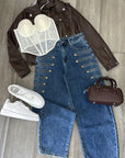 Jeans con bottoni✨