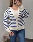 Cardigan a righe
