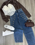 Jeans con bottoni✨