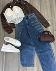 Jeans con bottoni✨