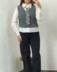 Gilet con camicia