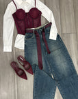 Corsetto bordeaux ✨