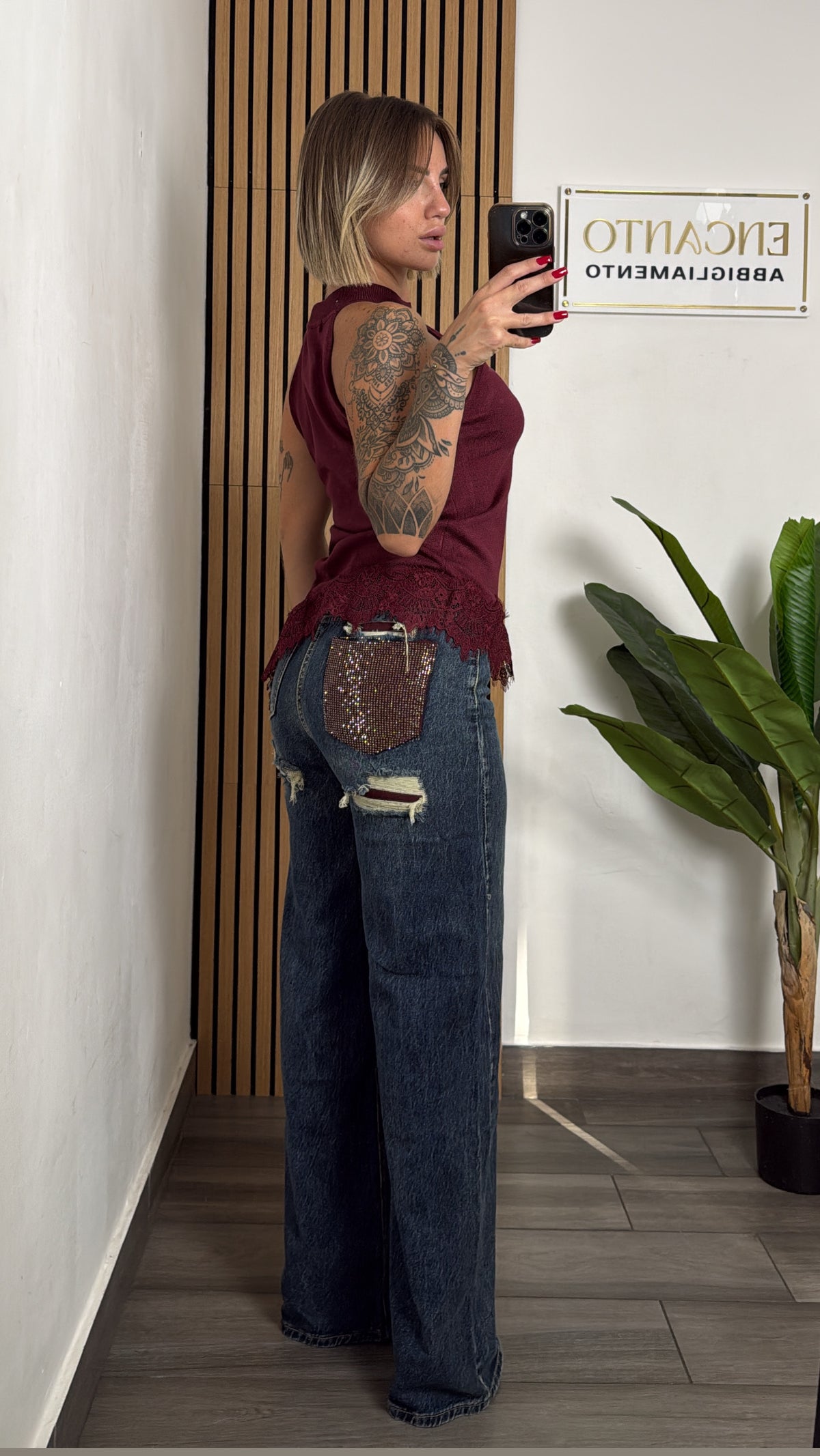 Jeans tasca Glitter✨