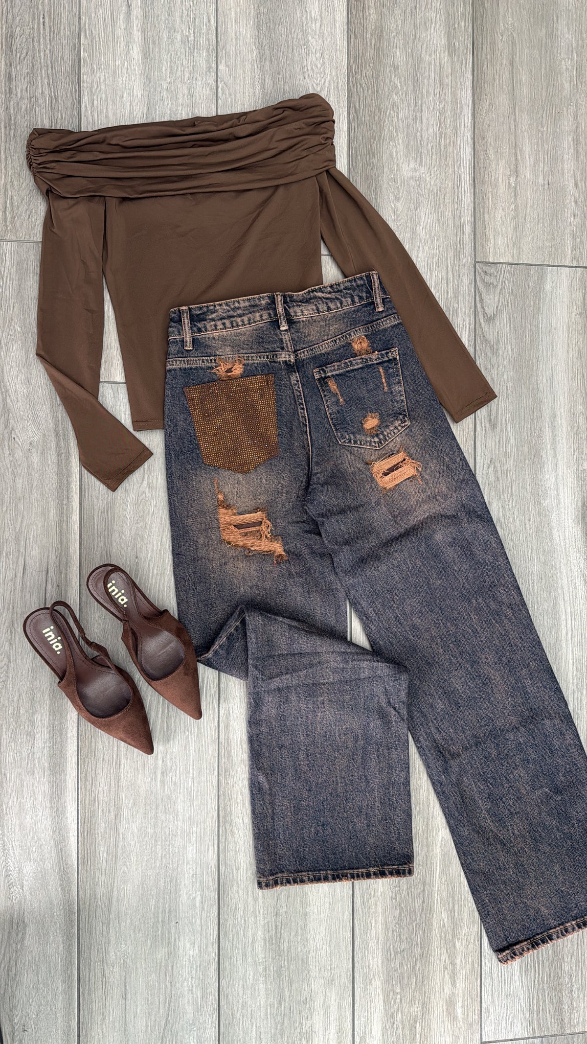Jeans tasca Brown✨