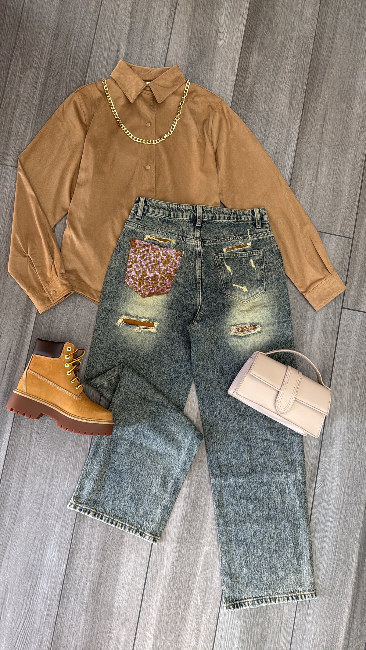Jeans tasca maculata✨