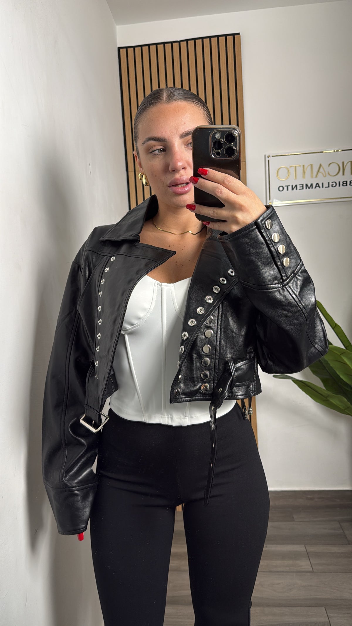 Chiodo in ecopelle MJ✨
