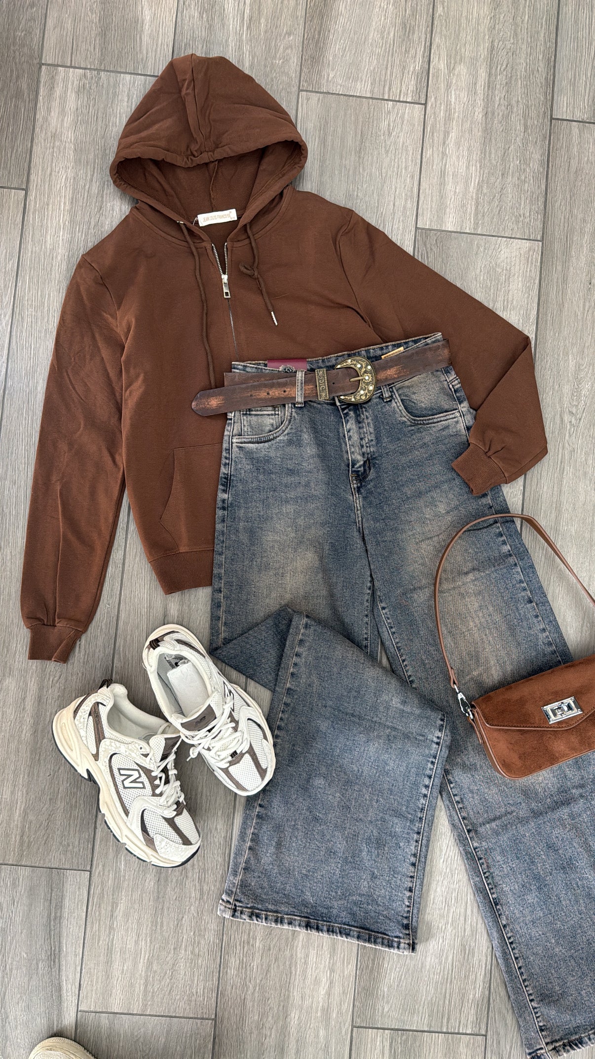 Jeans sabbiato + cintura🤎✨
