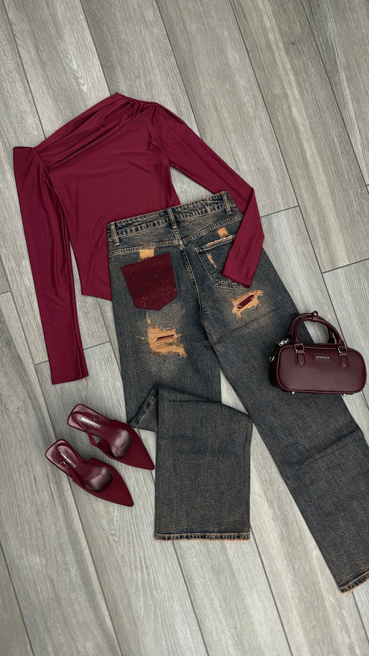 Jeans tasca glitter ✨