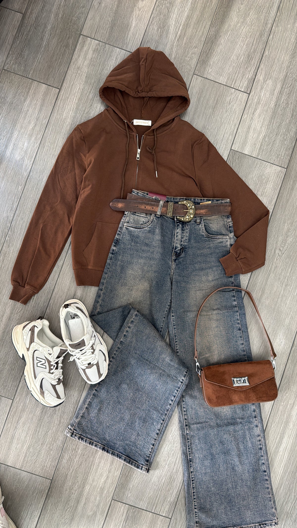 Jeans sabbiato + cintura🤎✨