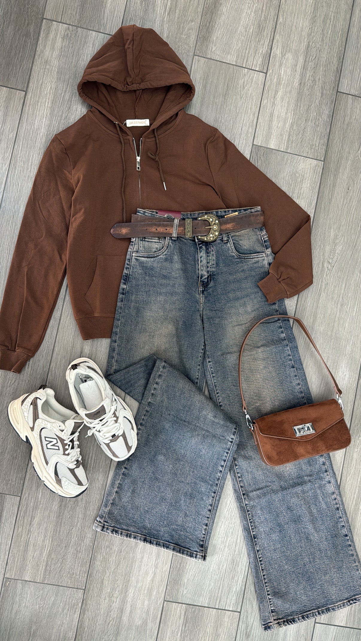 Jeans sabbiato + cintura🤎✨