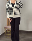 Cardigan a righe