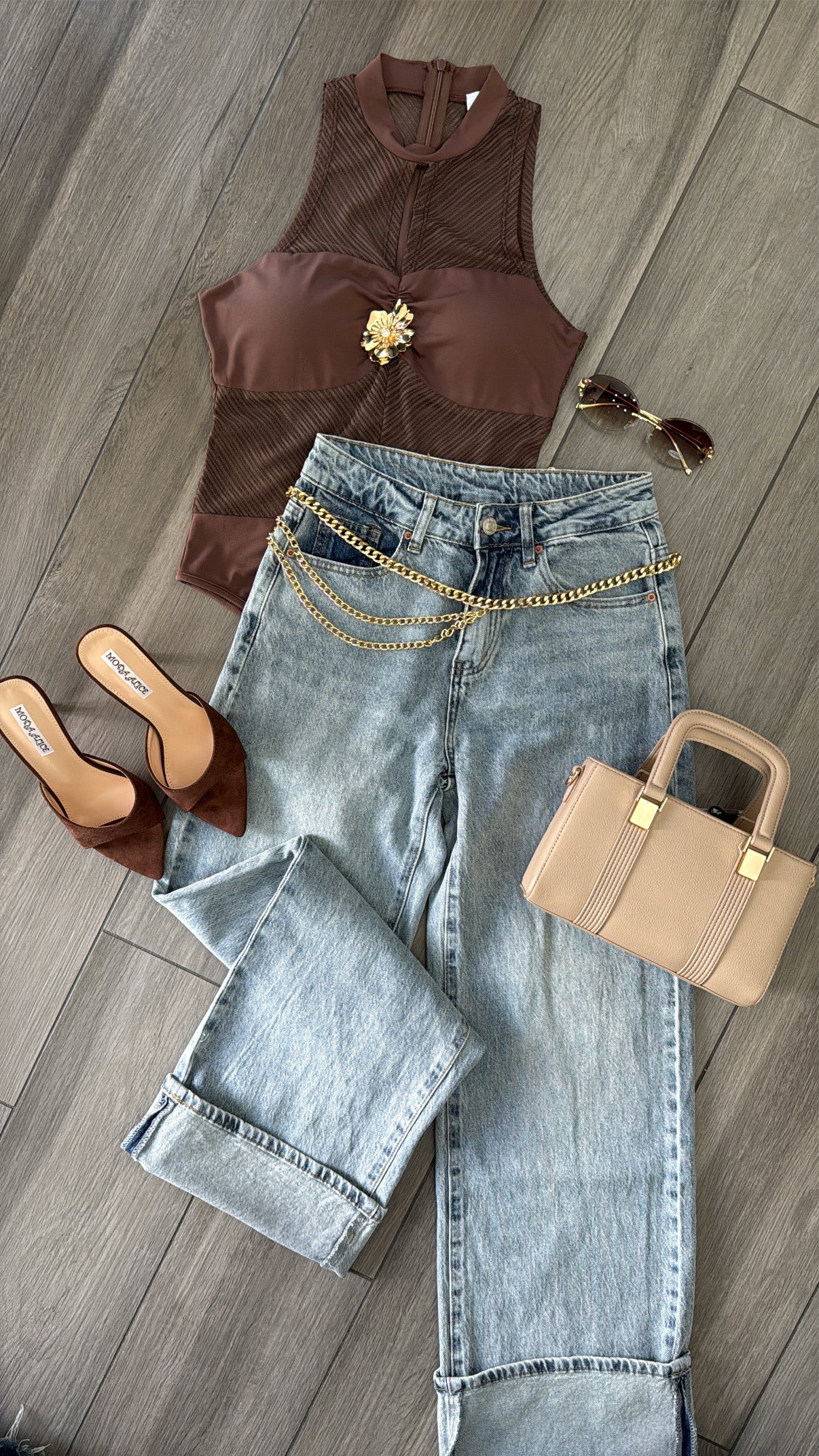Jeans con piegone🤎