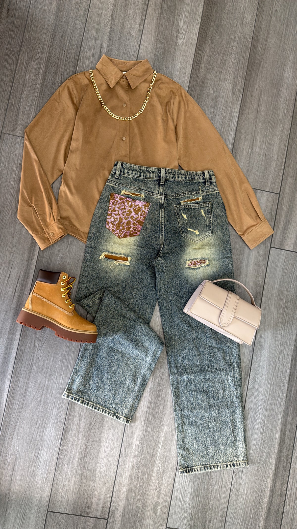 Jeans tasca maculata✨