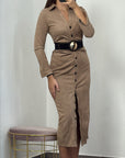 Abito in camoscio