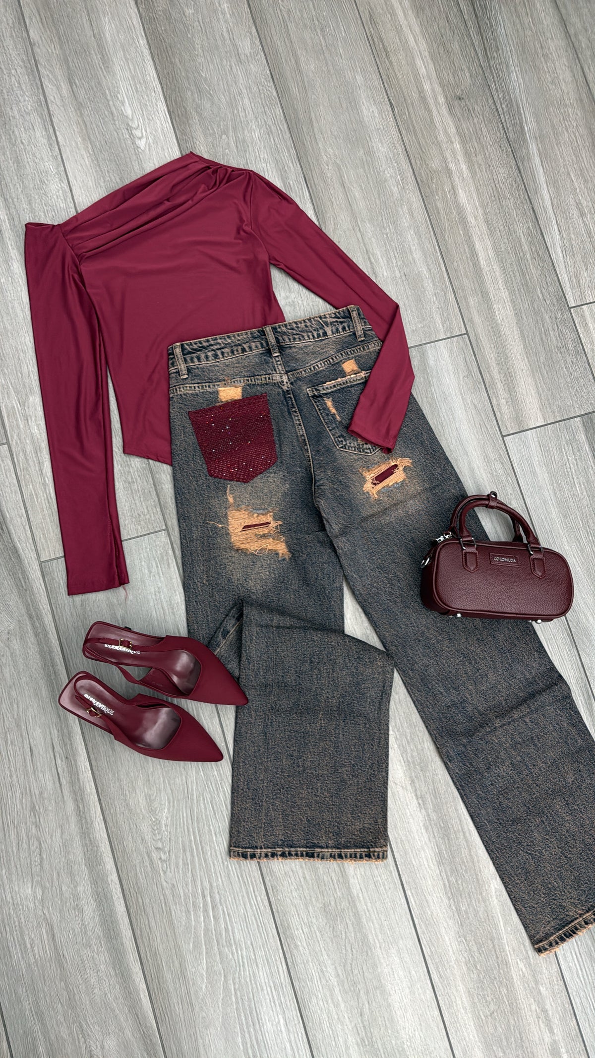 Jeans tasca glitter ✨