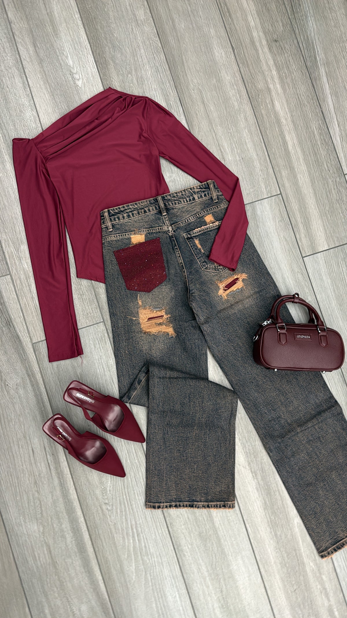 Jeans tasca glitter ✨