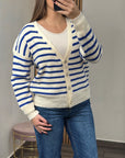 Cardigan a righe