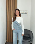 Salopette in jeans 🤍