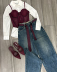 Corsetto bordeaux ✨