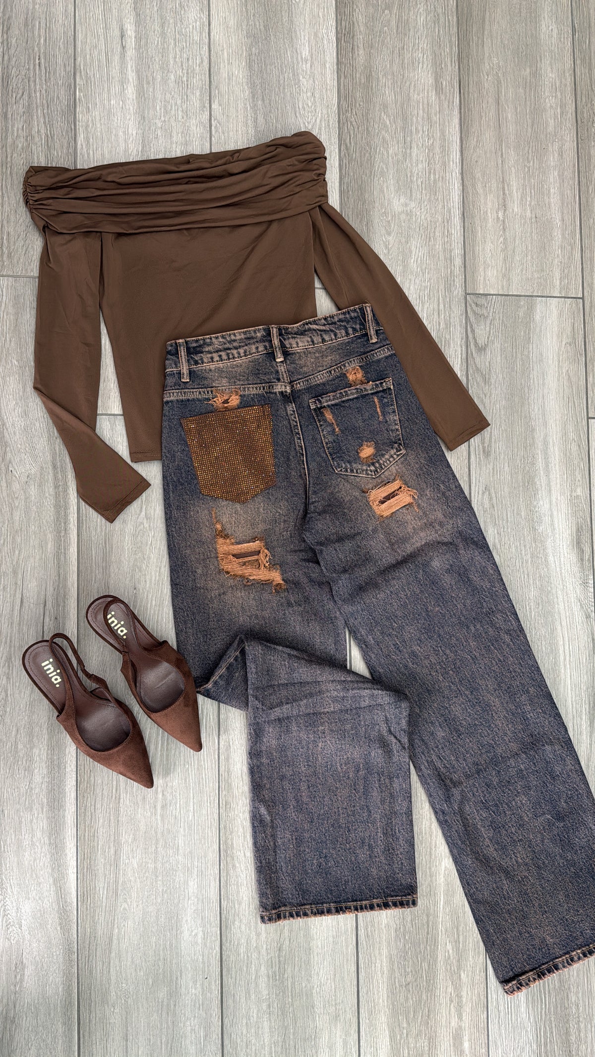 Jeans tasca Brown✨