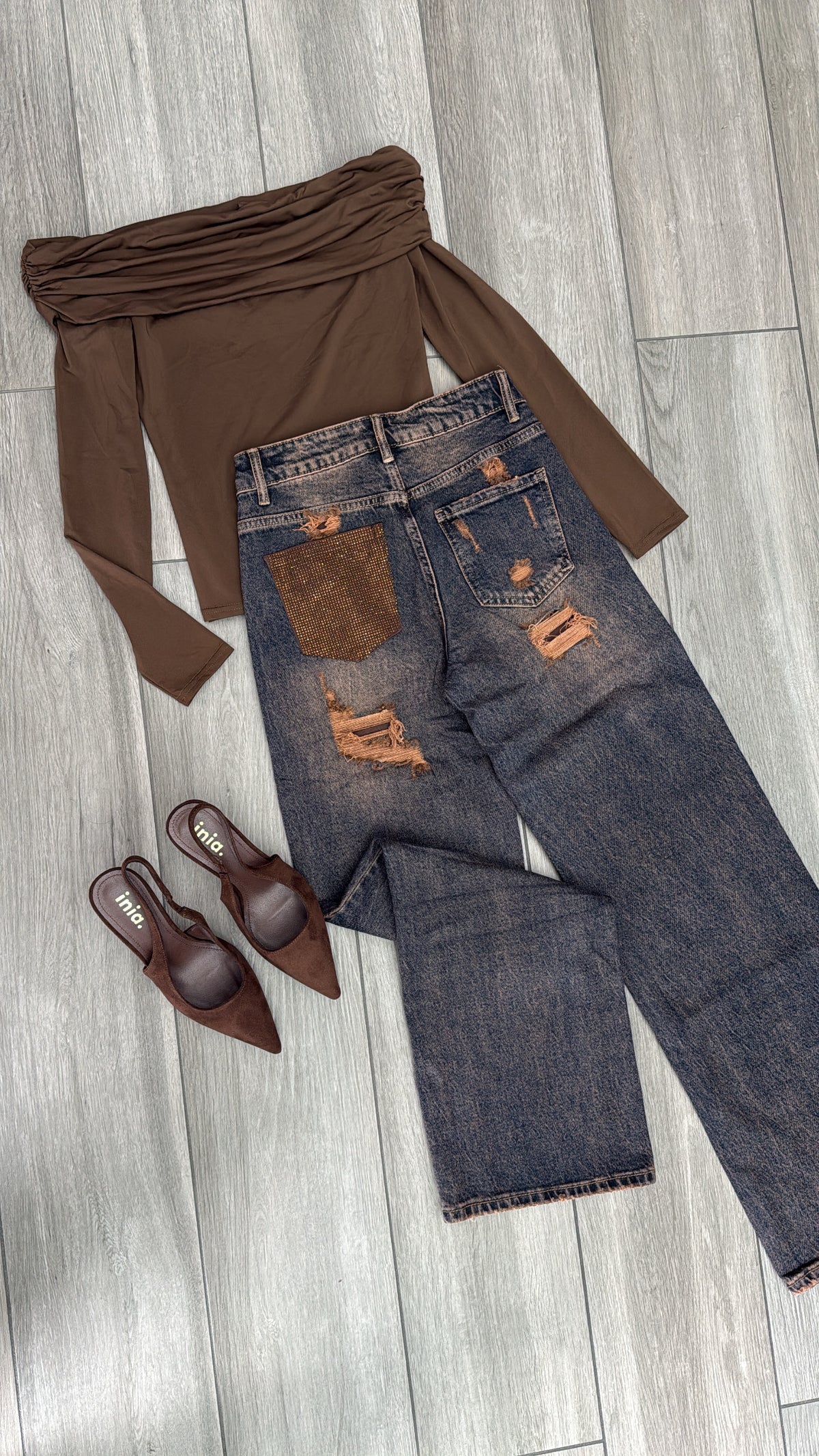 Jeans tasca Brown✨