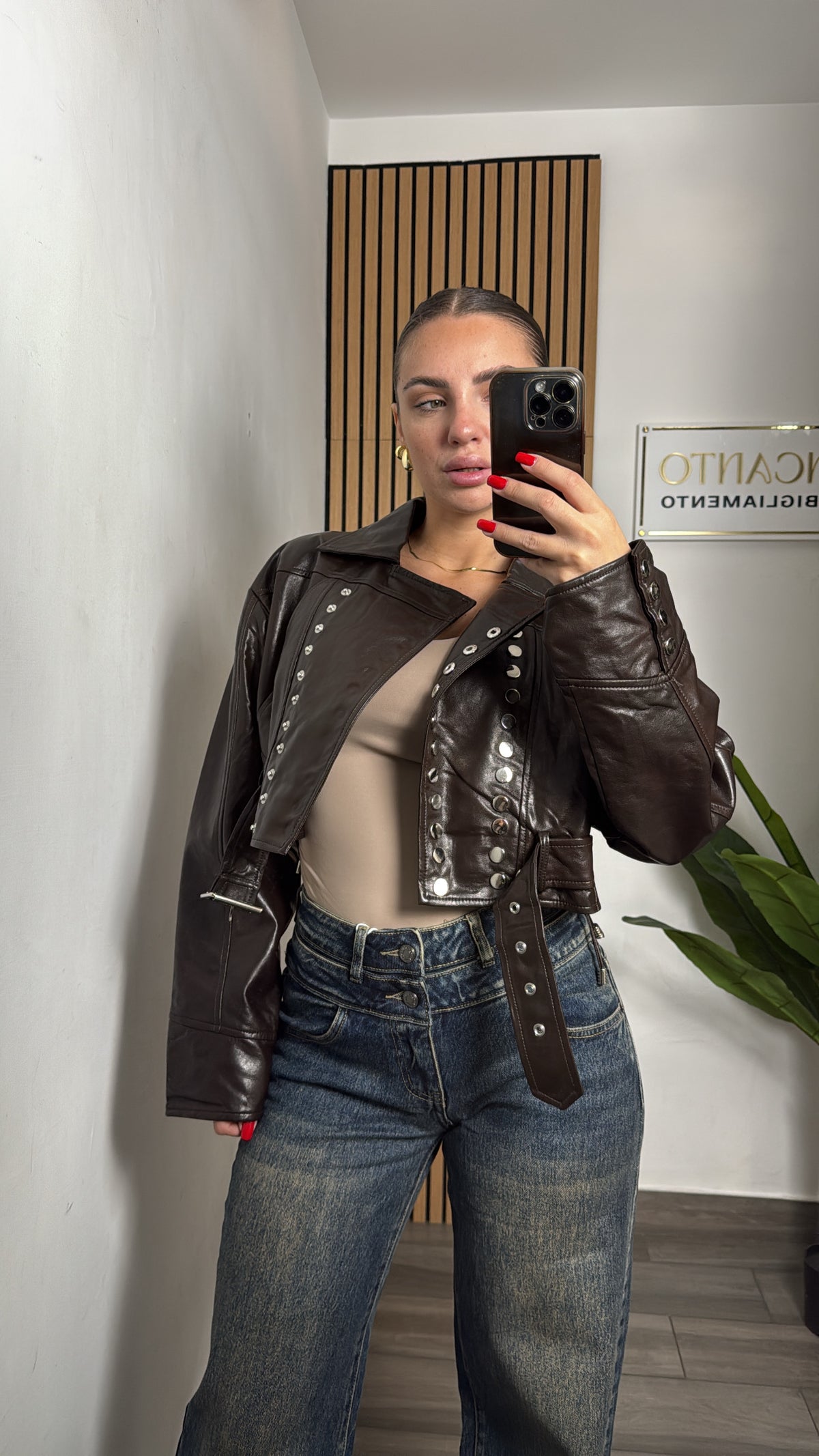 Chiodo in ecopelle MJ✨