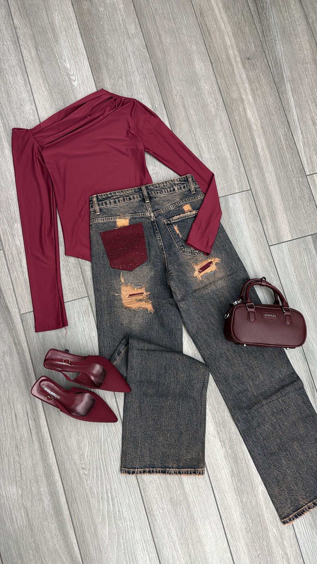 Jeans tasca glitter ✨