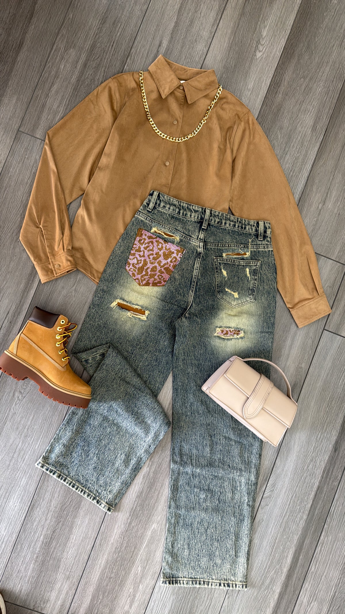 Jeans tasca maculata✨